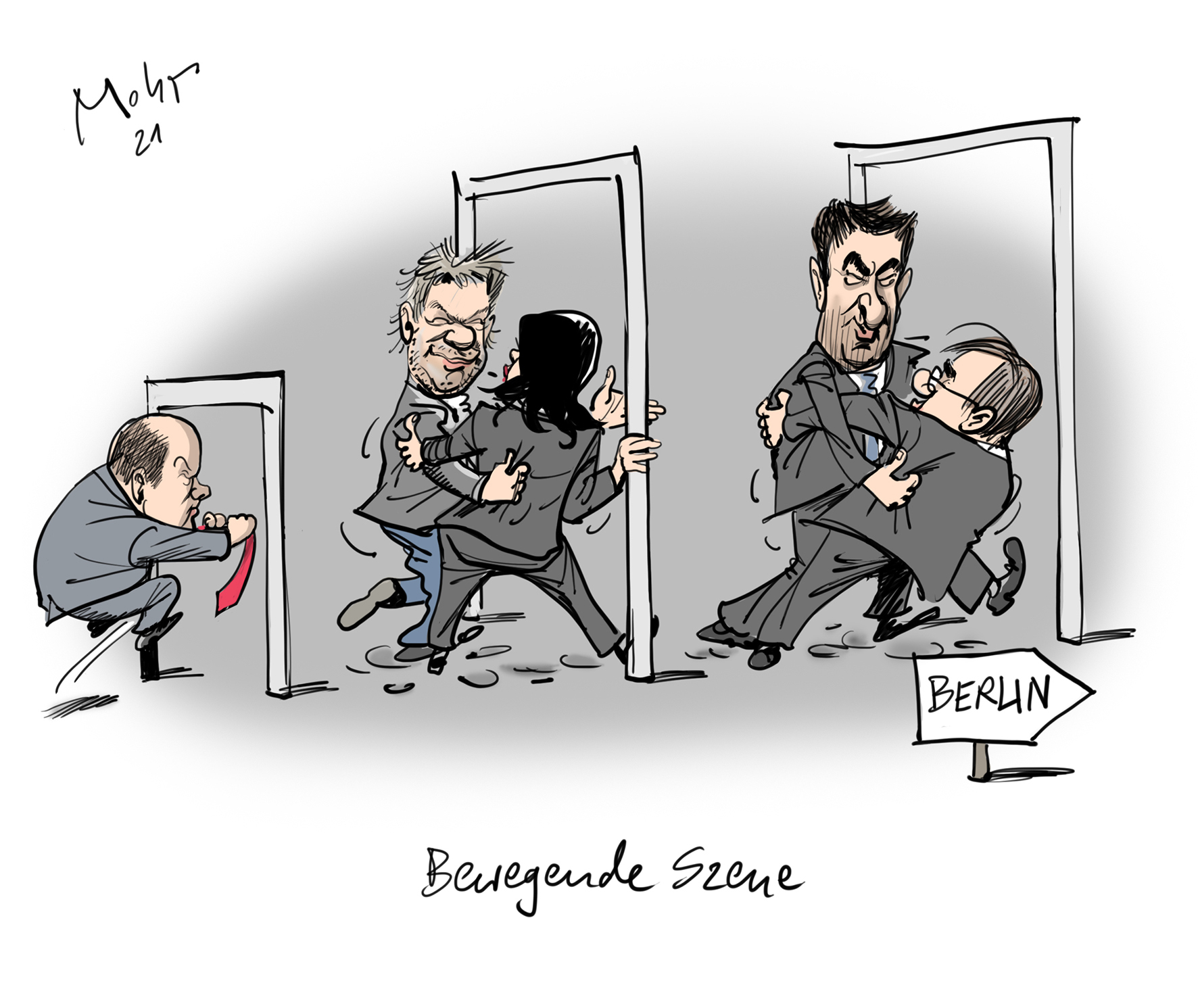 Bewegende Szene