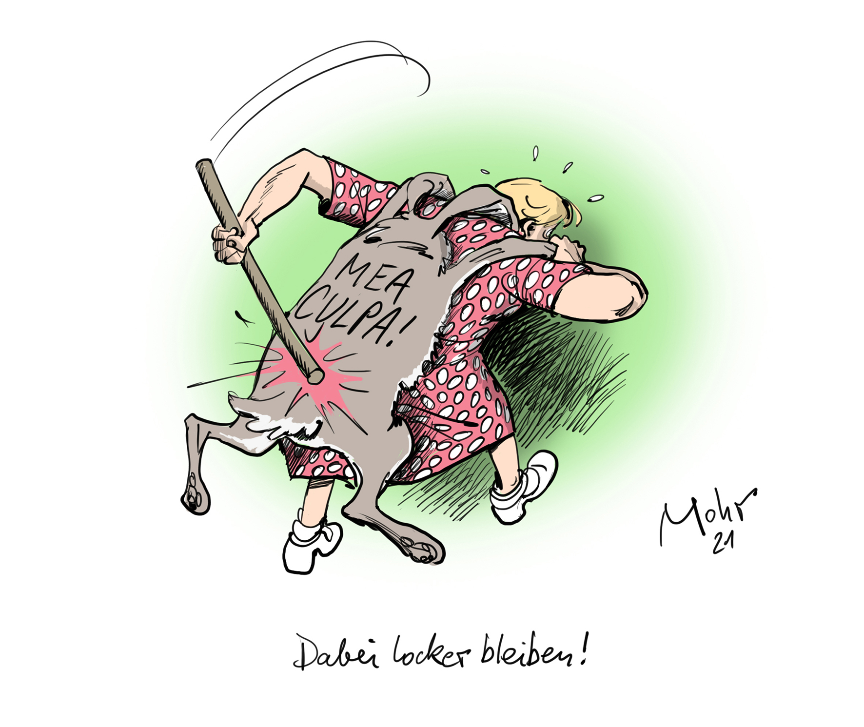 Dabei locker bleiben!
