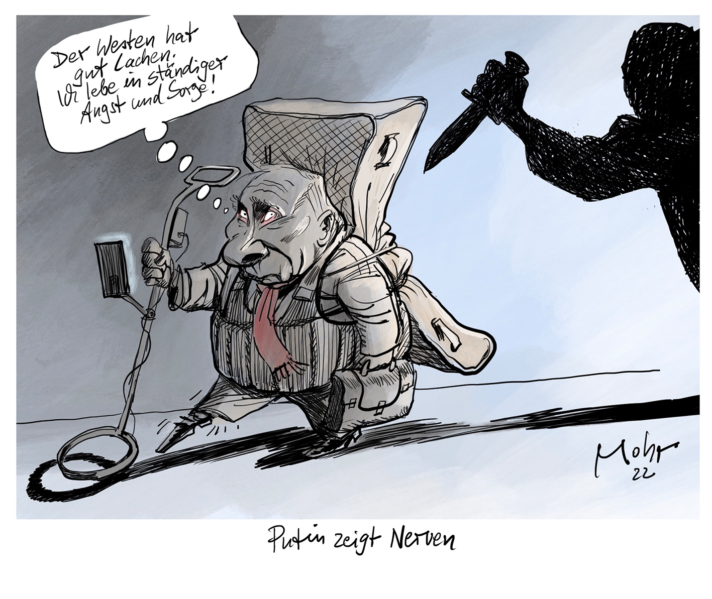 Putin zeigt Nerven