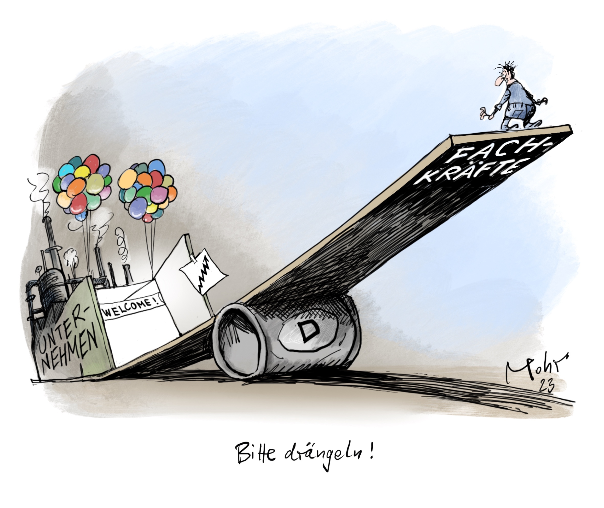 Bitte drängeln!