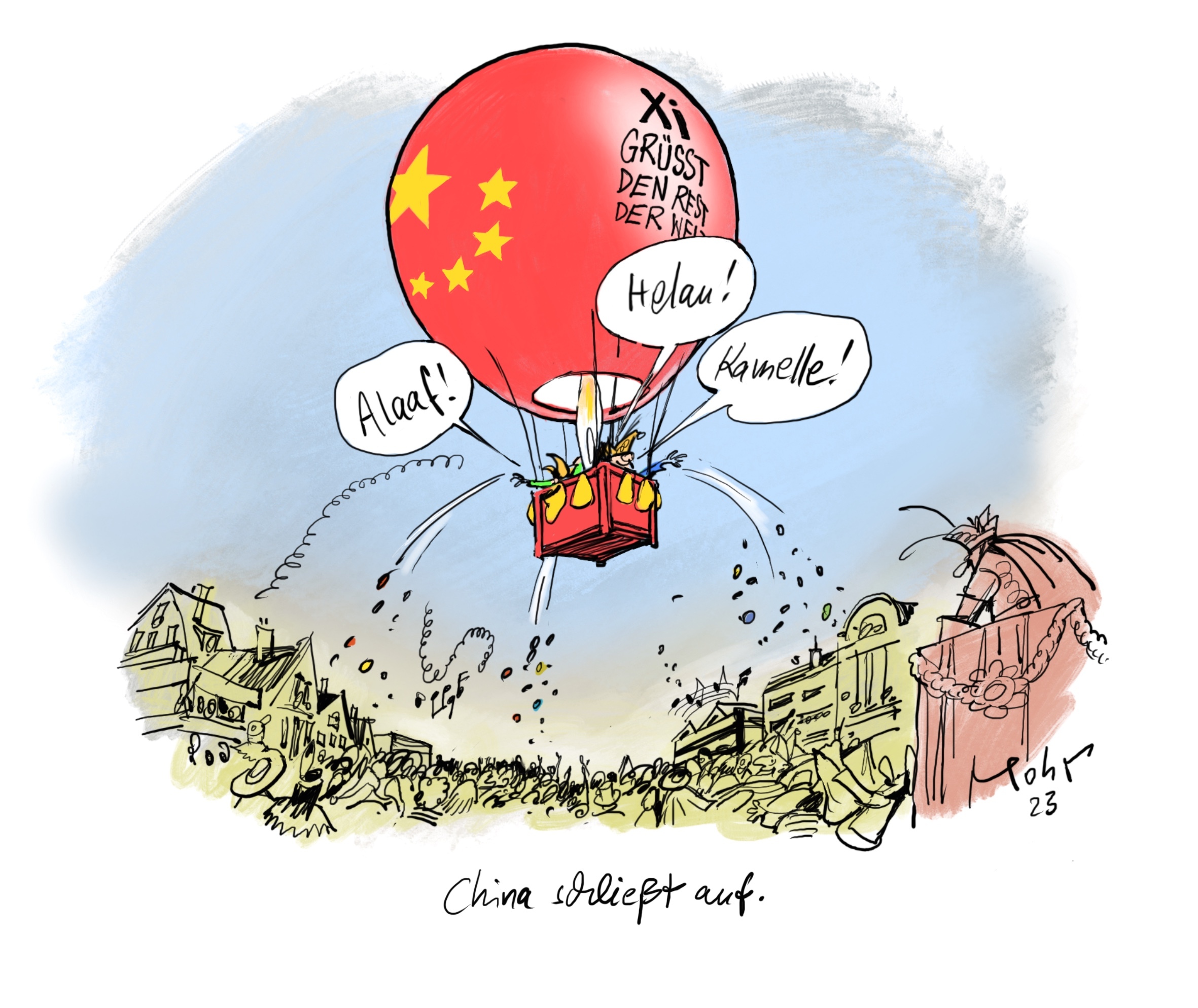 China schließt auf.