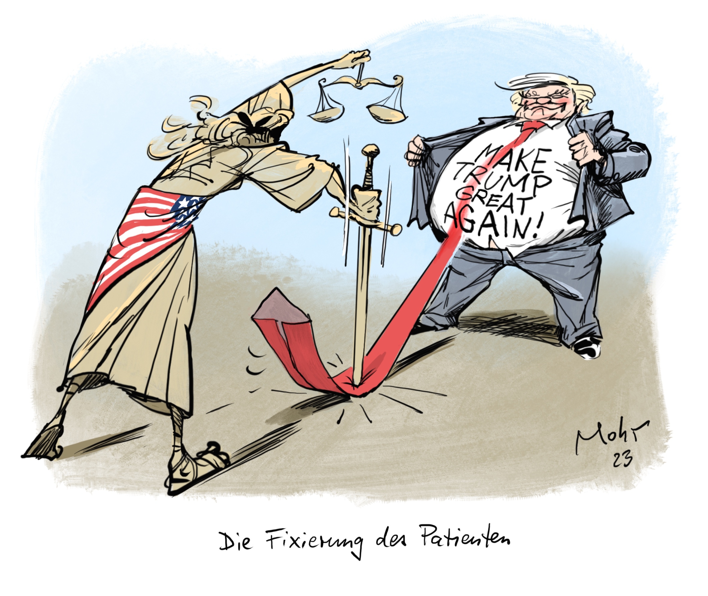 Die Fixierung des Patienten