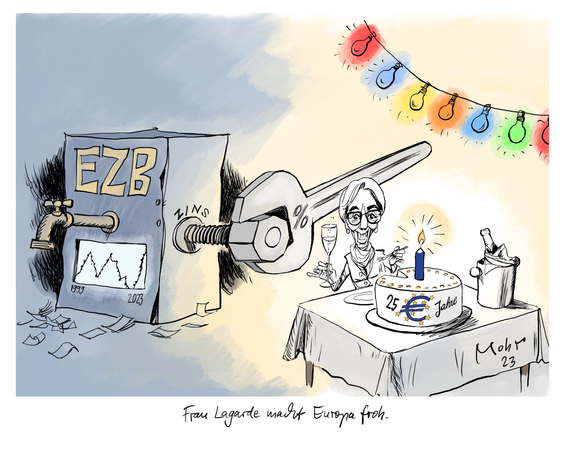 Frau Lagarde macht Europa froh