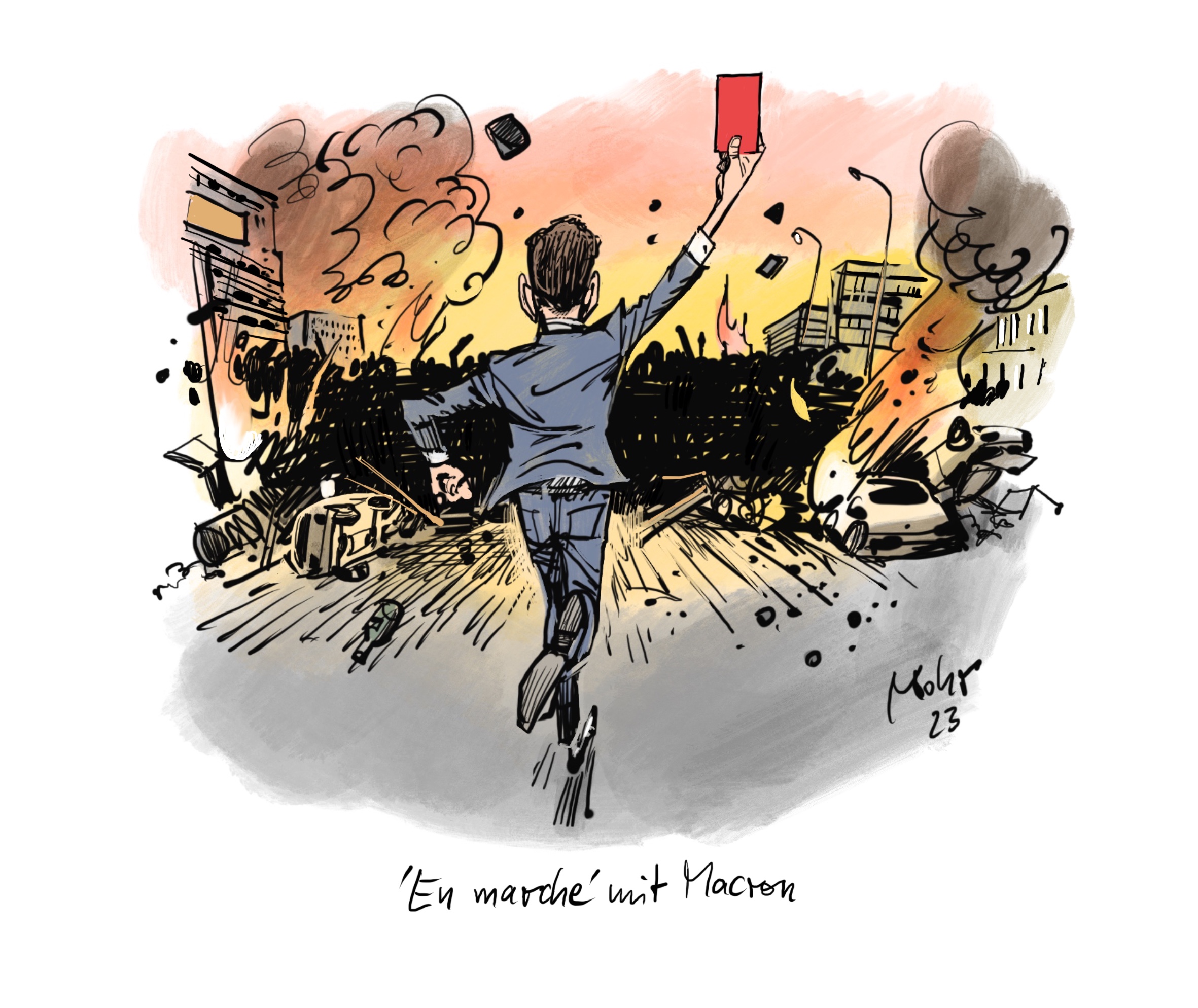\'En marche\' mit Macron