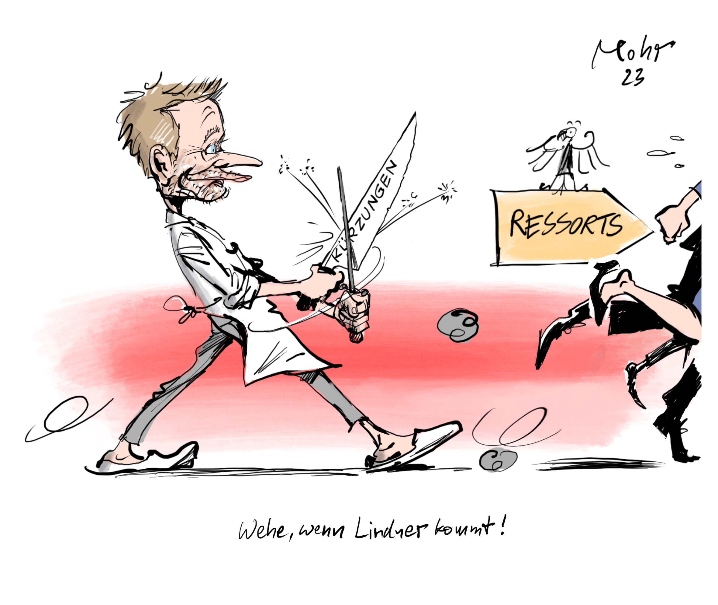 Wehe, wenn Lindner kommt!