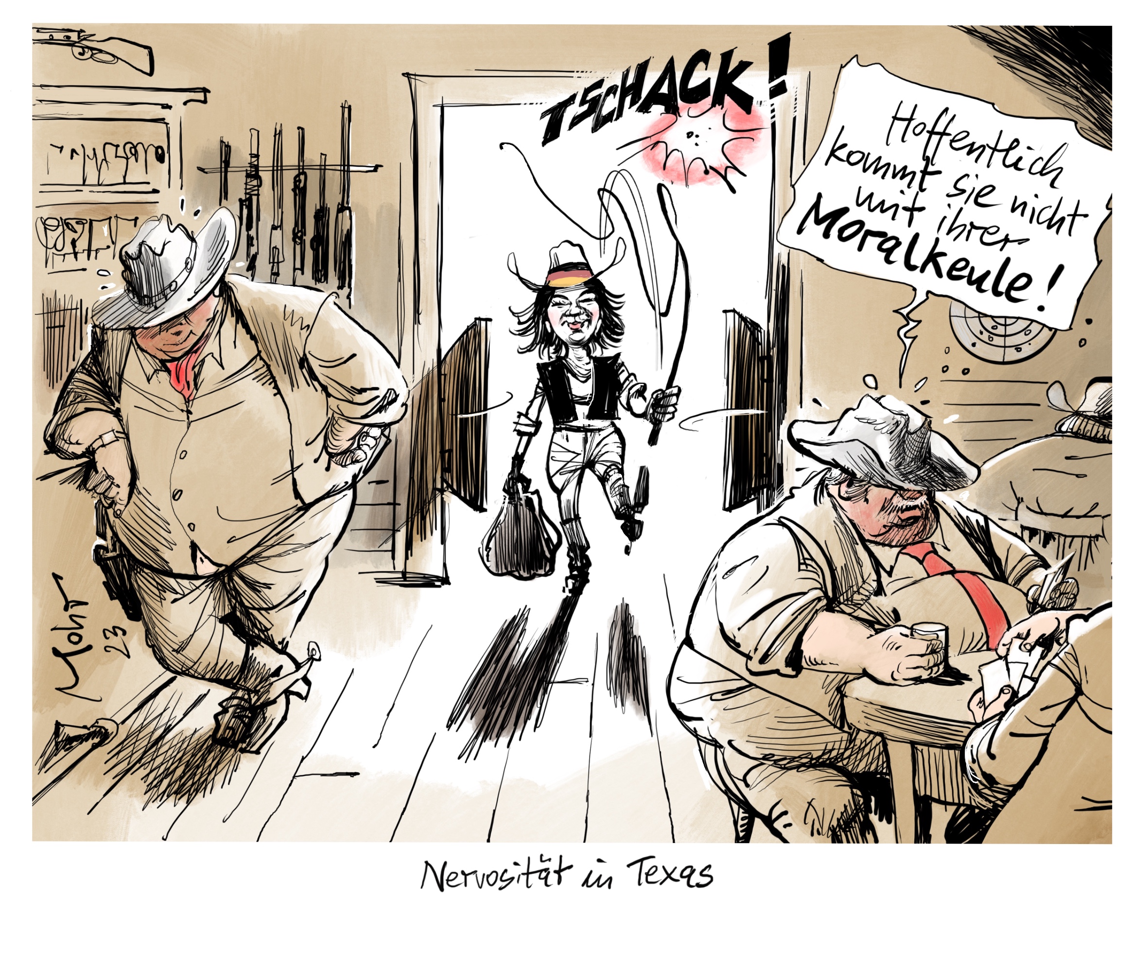 Nervosität in Texas