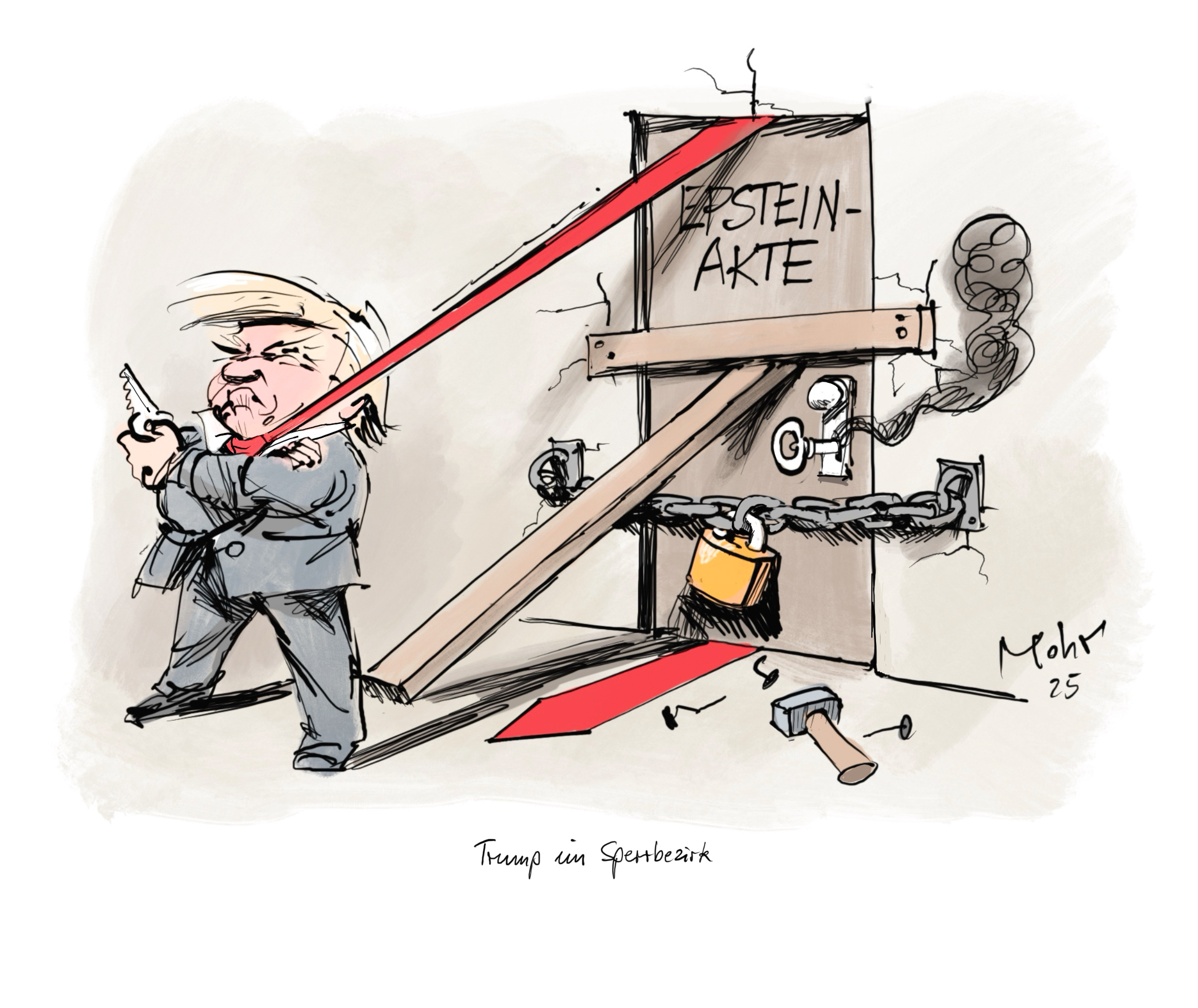Trump im Sperrbezirk