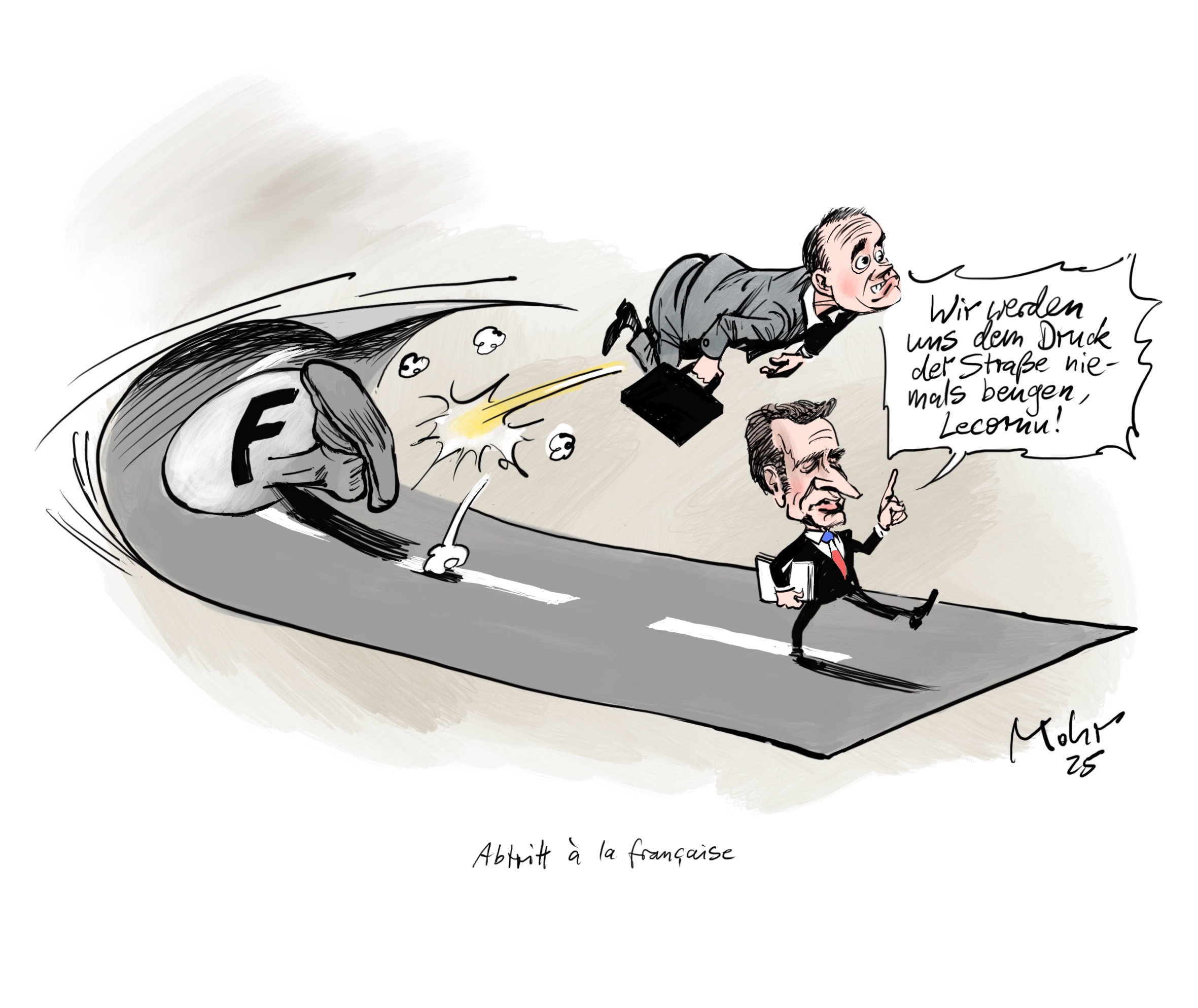 Abtritt à la française