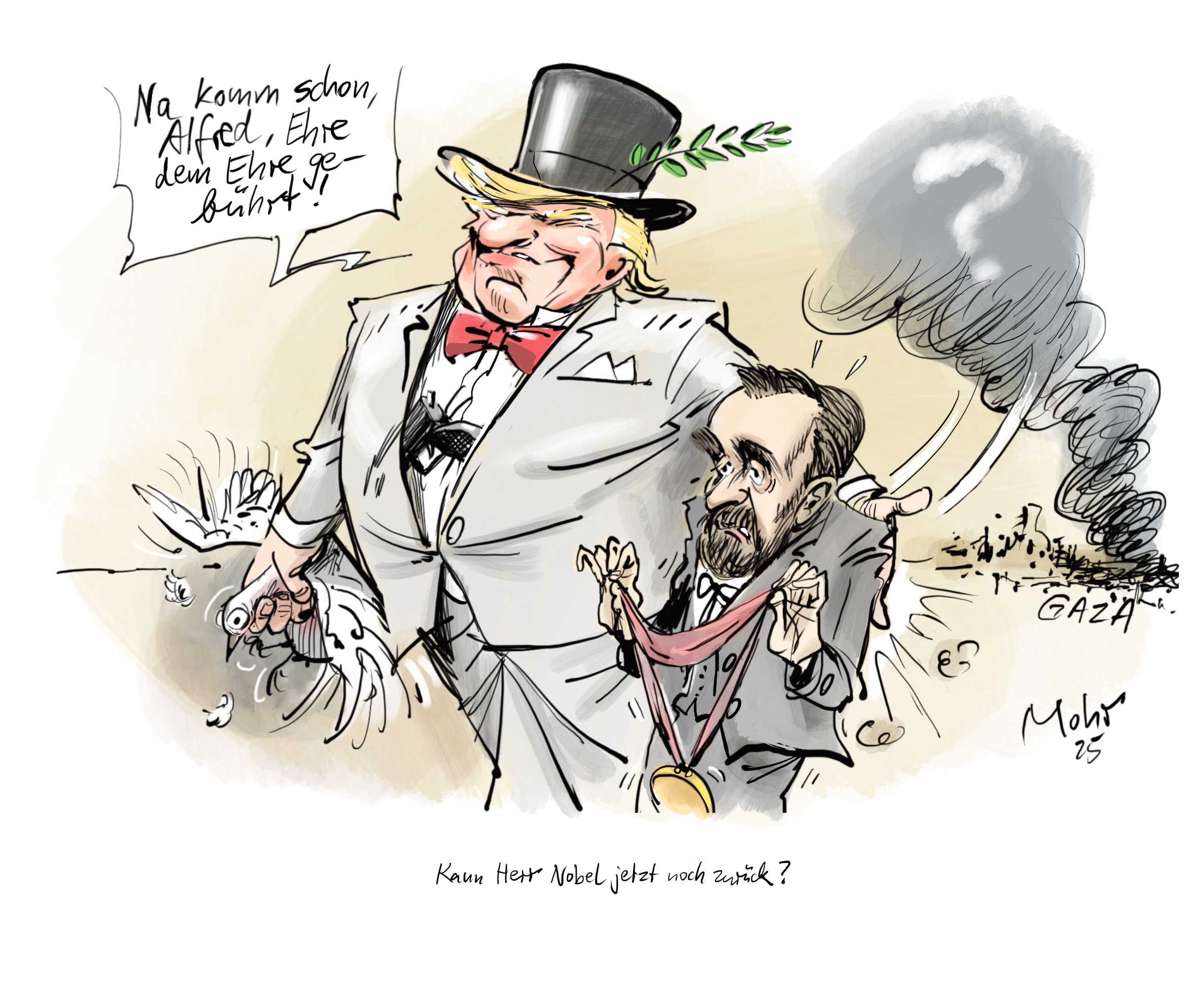 Kann Herr Nobel jetzt noch zurück?