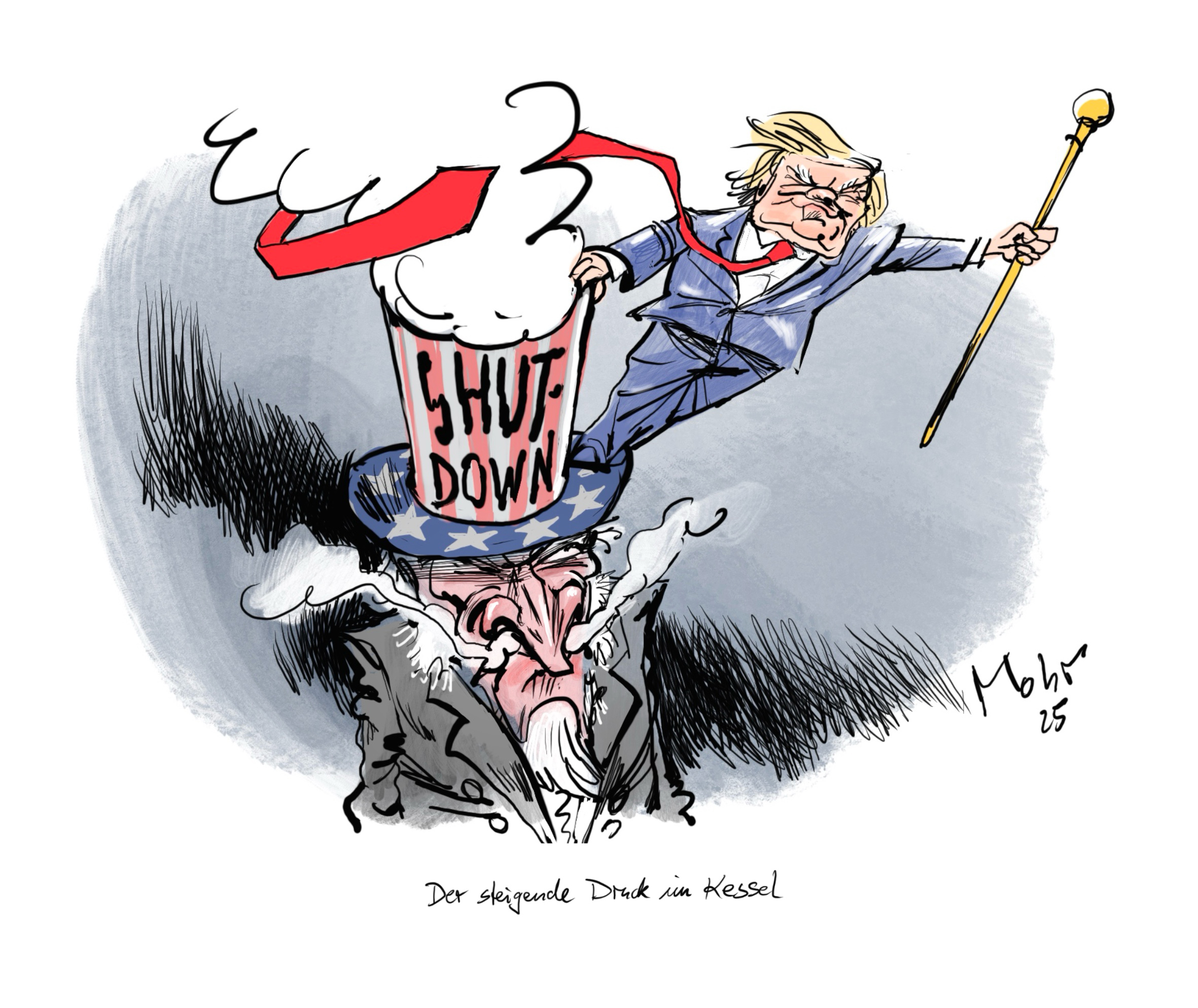 Der steigende Druck im Kessel