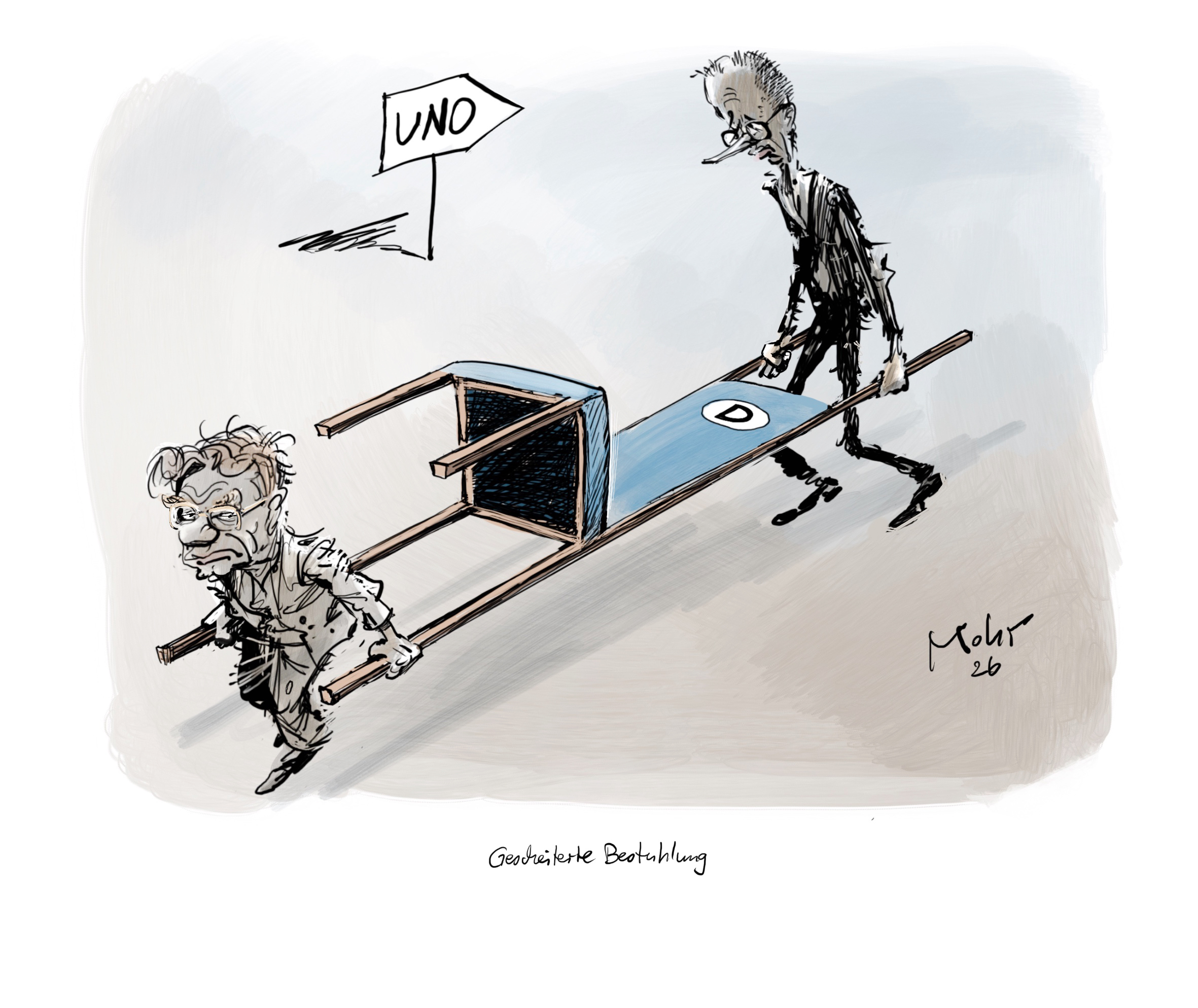 Gescheiterte Bestuhlung