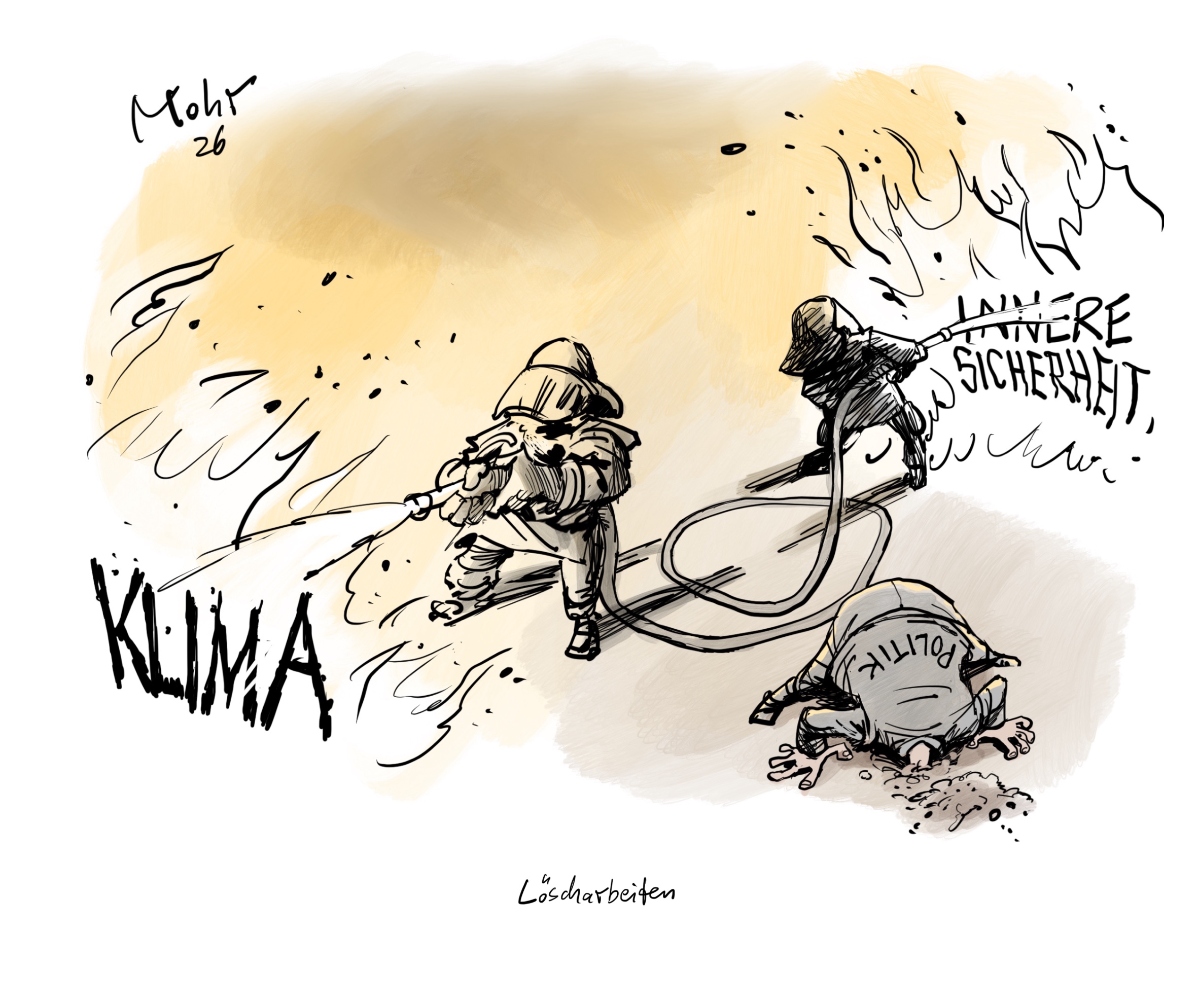 Löscharbeiten